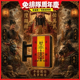 486文創 平安符 磁吸燈箱 (特請城隍爺加持)