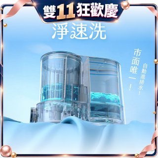 【KINYO】淨速洗雙槽柔護無線洗衣機(WM15)