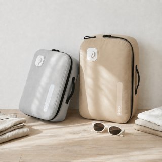 Loop 電動真空行李收納袋 灰色/奶茶(17L/28L)