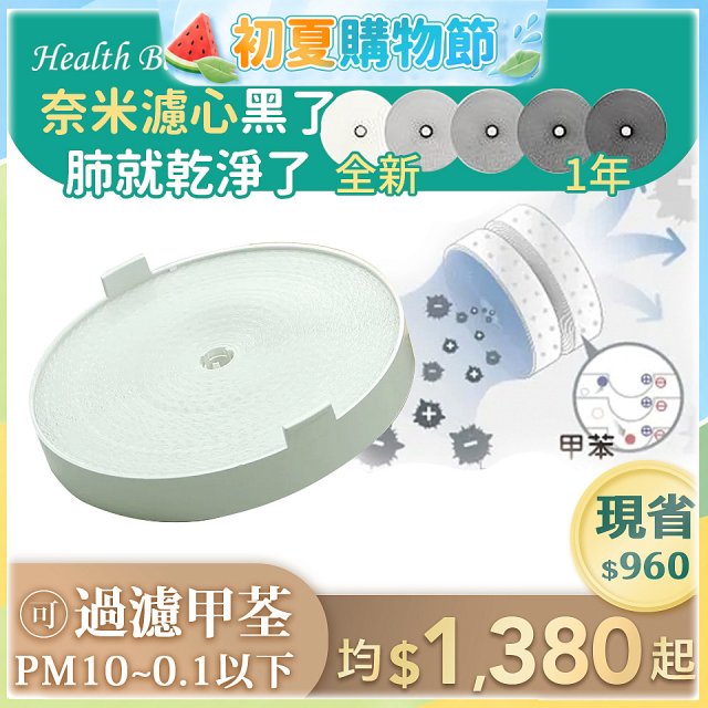 韓國 Health Banco 【小漢堡專用】e2f奈米濾芯