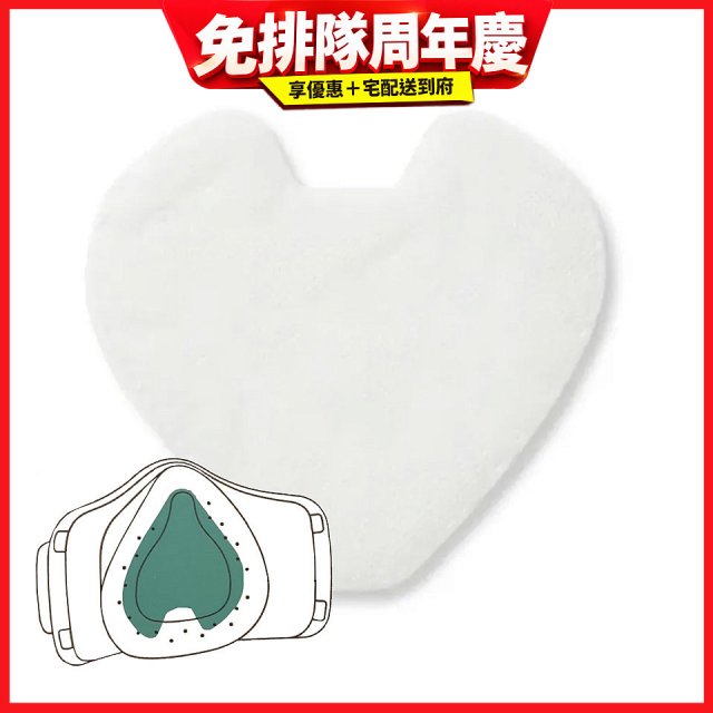 LG PuriCare 口罩型空氣清淨機 替換式襯墊 30片入(第一代專用) PFPAZC30