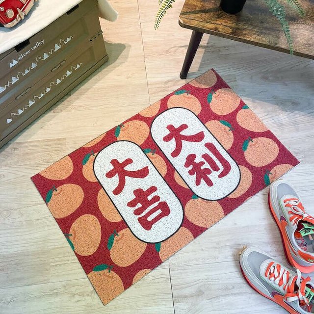 【窩在家All In Home】天天好吉利刮泥地墊-赤紅