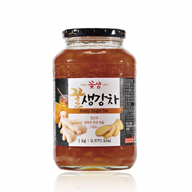【韓味不二】花泉-蜂蜜薑母茶1瓶(1kg/瓶)-2024/03到期