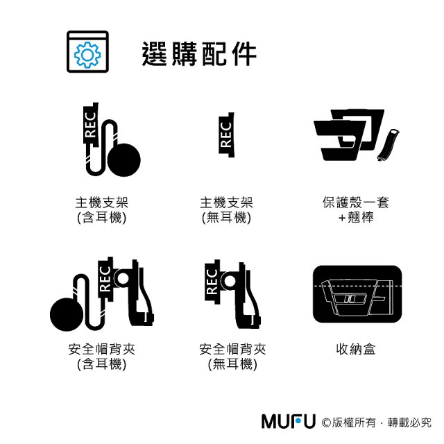 MUFU 機車行車記錄器 V30P好神機【贈64GB記憶卡+專用收納盒】