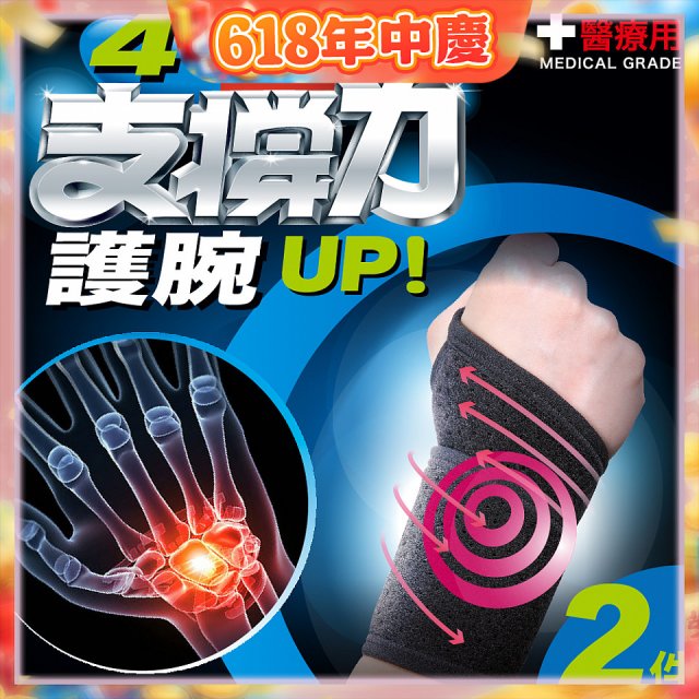 【muva】遠紅外線專業支撐護腕2入組