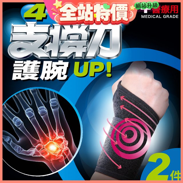【muva】遠紅外線專業支撐護腕2入組