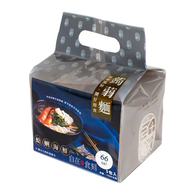 自在食刻 蛤蜊海鮮蒟蒻白麵