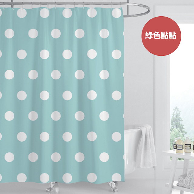 【窩在家All In Home】文創浴簾-經典系列-180*180cm（6款可選）