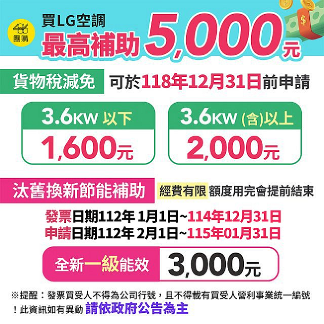 【加碼送2千】LG DUALCOOL WiFi雙迴轉變頻空調 - 旗艦冷暖型_6.3kw LS-63DHPM