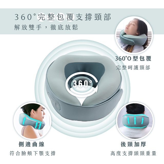 【KINYO】 Q彈電動按摩頸枕 (IAM-2703)