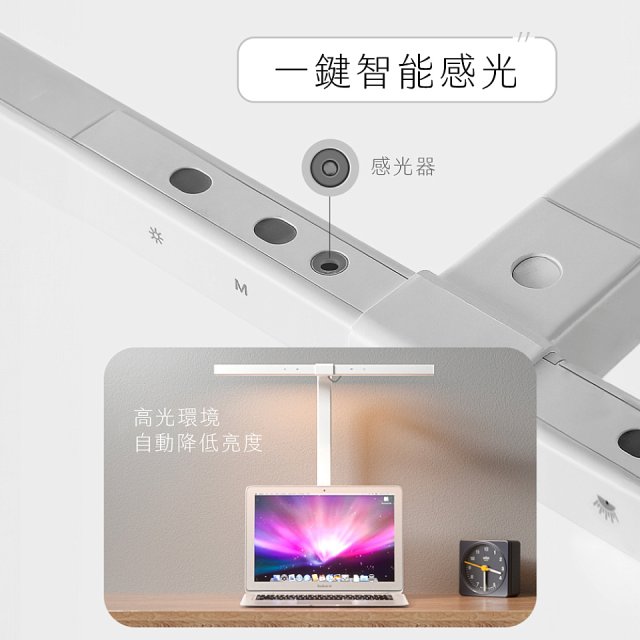 【KINYO】二合一護眼檯燈 48cm (PLED-7428)