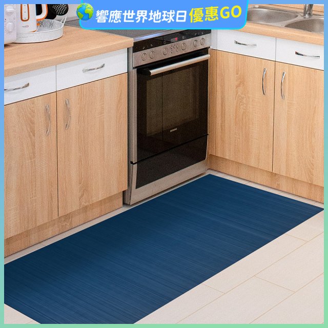 【rubber anne】30秒瞬吸 軟式珪藻土廚房吸水地墊 (120x50cm)