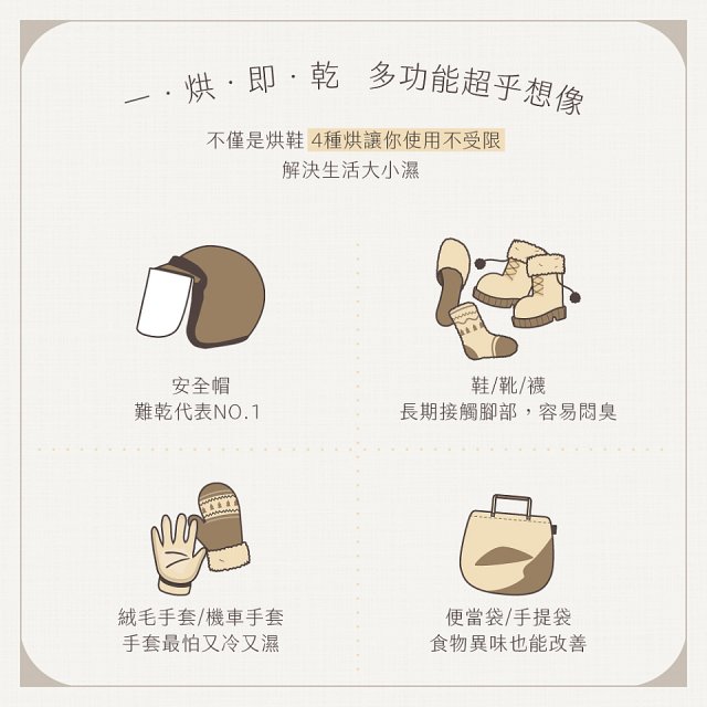 【KINYO】烘不讓．多功能烘乾機－烘鞋/手套/安全帽 (KSD-802)