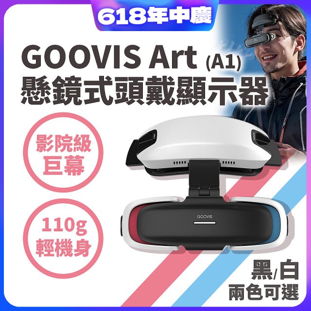 GOOVIS Art (A1) 懸鏡式頭戴顯示器