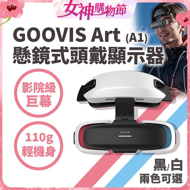 GOOVIS Art (A1) 懸鏡式頭戴顯示器
