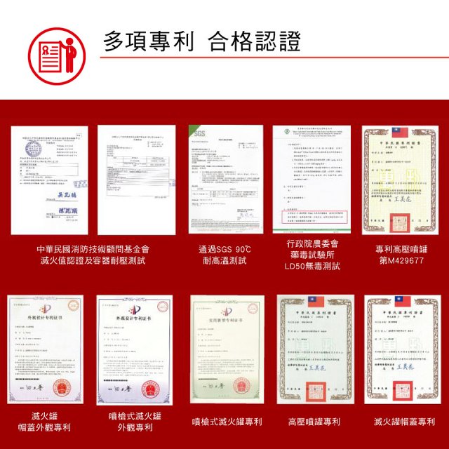 【KINYO】台灣製 火剋星泡沫滅火器 居家車用三合一設計 滅火/切割/破窗 (EX-009)