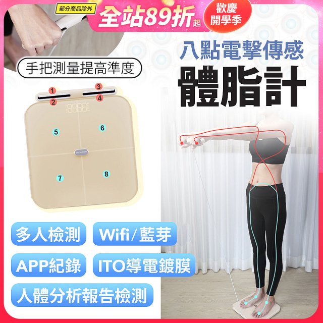 THOMSON WiFi 藍牙ITO八點傳感體脂計 TM-SASC01W 