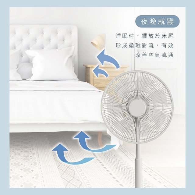【KINYO】14吋無刷遙控靜音省電DC扇 (DCF-1408)