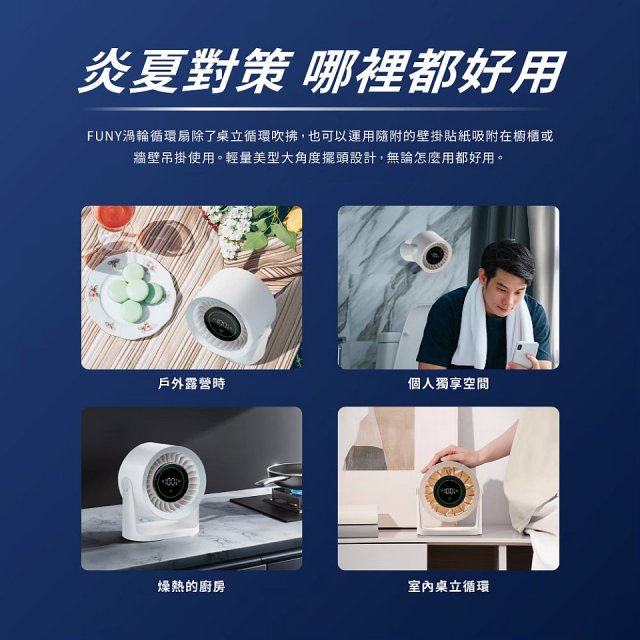 【FUNY】高速靜音渦輪循環扇