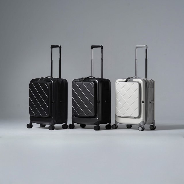 【BIGGER】20吋前開蓋摺疊箱【菱格紋】