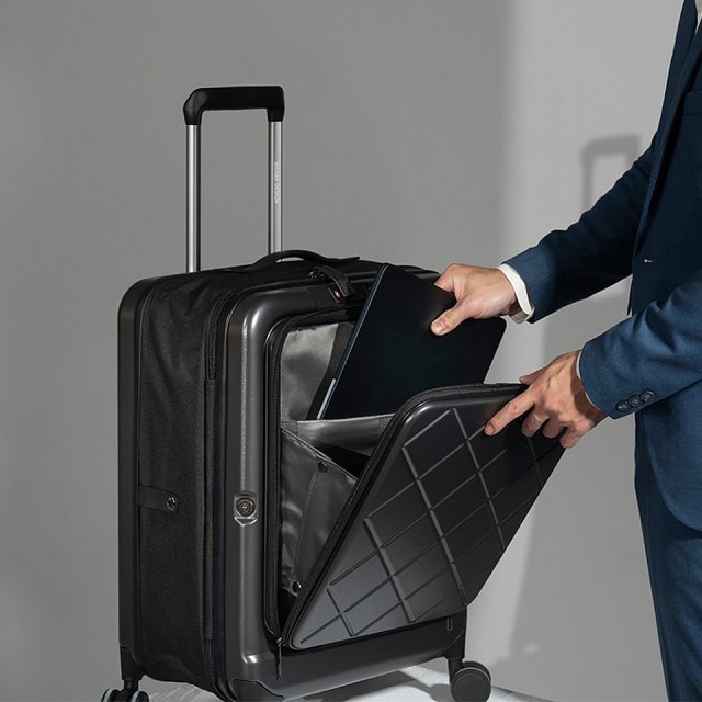 【BIGGER】20吋前開蓋摺疊箱【菱格紋】