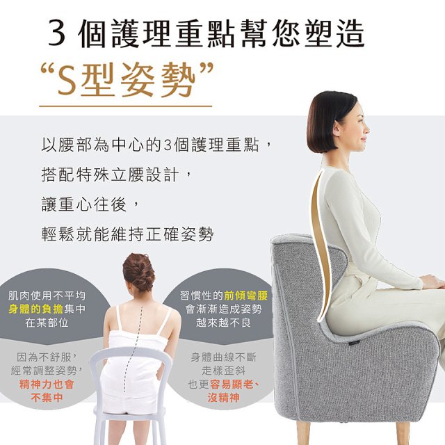 486 Style Chair DC 健康護脊沙發 木腳款(寧靜灰/橄欖綠)