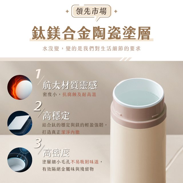 【KINYO】四季溫控快煮杯 x 保溫杯 x 隨行杯｜全球電壓 (WV-KHP1230)