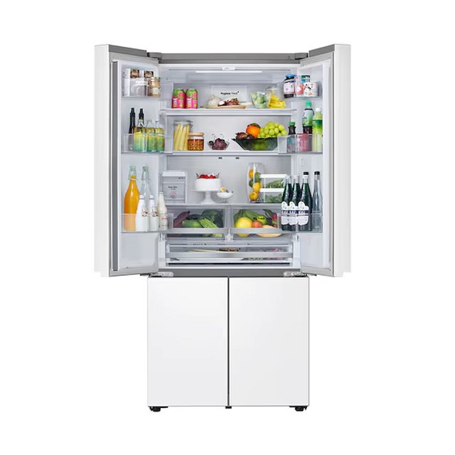 LG 619公升 一級能效 智慧變頻四門冰箱｜雲朵白 (GV-NB61WG)