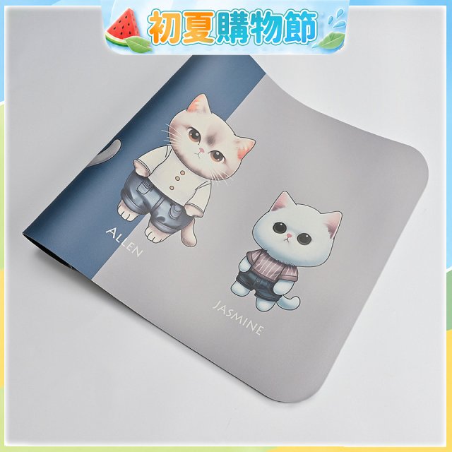 【瑪思特】頂級吸水地墊-貓咪系列 - 三隻小貓