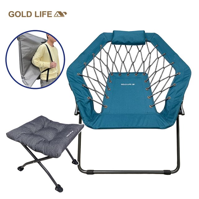 《GOLD LIFE》135°放輕鬆舒酸椅-1入全配組(舒酸椅+饋咖椅+收納袋)