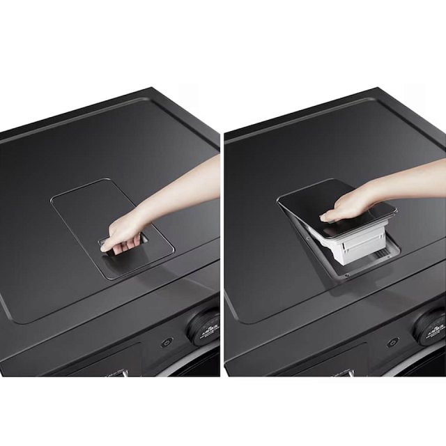 LG 22公斤 WashCombo™ AI 熱泵滾筒洗衣機｜熱泵除濕 |尊爵黑｜AI DD™ 蒸洗脫烘 (WD-S22FHDB)