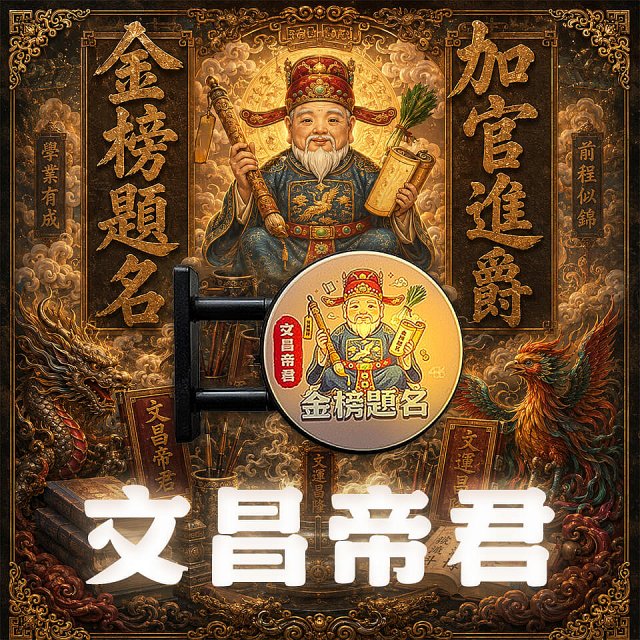 486文創 文昌帝君 磁吸燈箱