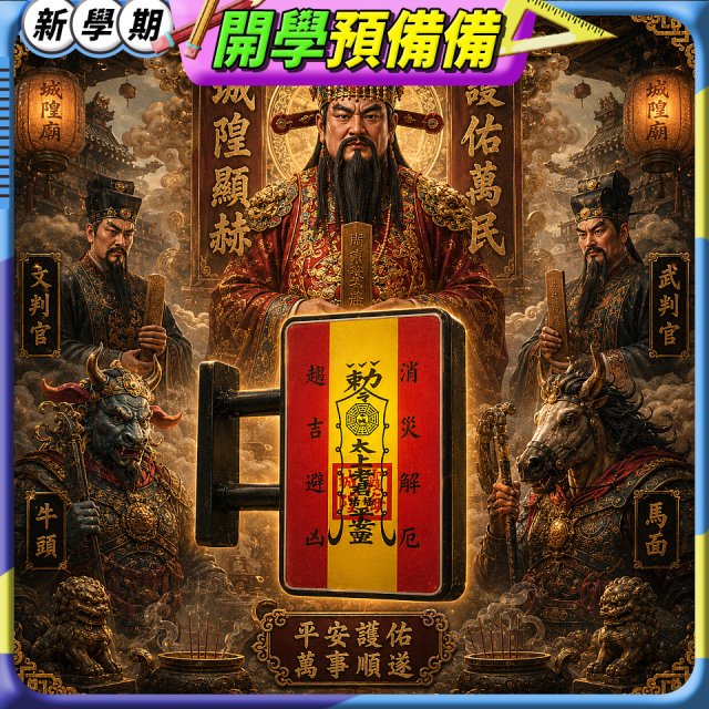 486文創 平安符 磁吸燈箱 (特請城隍爺加持)
