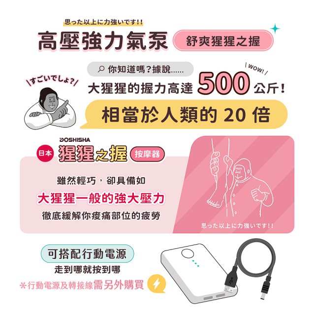 猩猩之握腿部按摩器