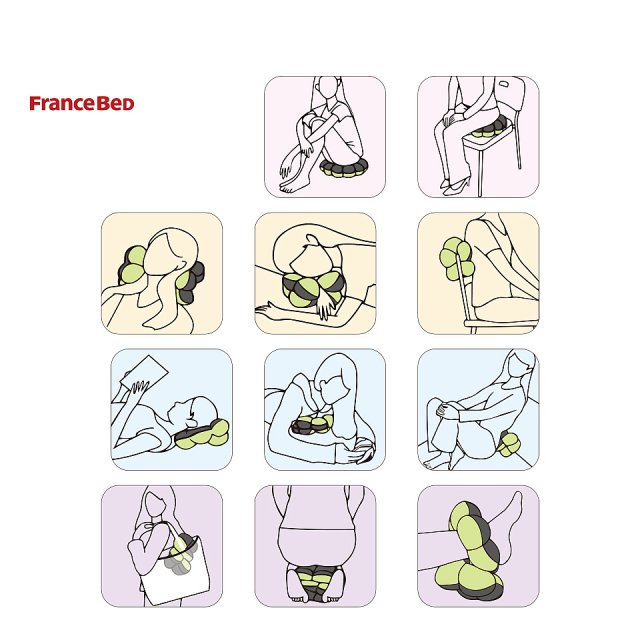 日本FranceBed甜甜圈多功能靠枕