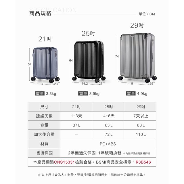 【486獨家】ALLEZ 奧莉薇閣  21吋 箱見恨晚III 金屬護角 大容量登機箱 加贈惜物箱套、行李束帶【大象灰/靈石藍】