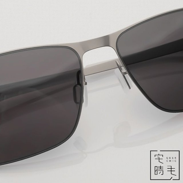 【486 獨家限定組合】【宅時毛】Slimo 薄鋼耐壓偏光太陽眼鏡｜清潔膜限定組 ｜ 矩形框