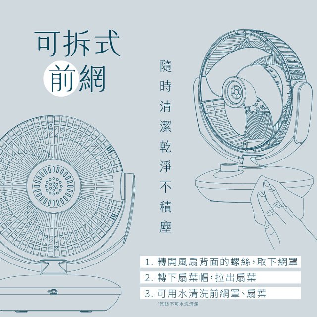 【KINYO】6吋輕巧氣旋循環風扇(CCF-6540)