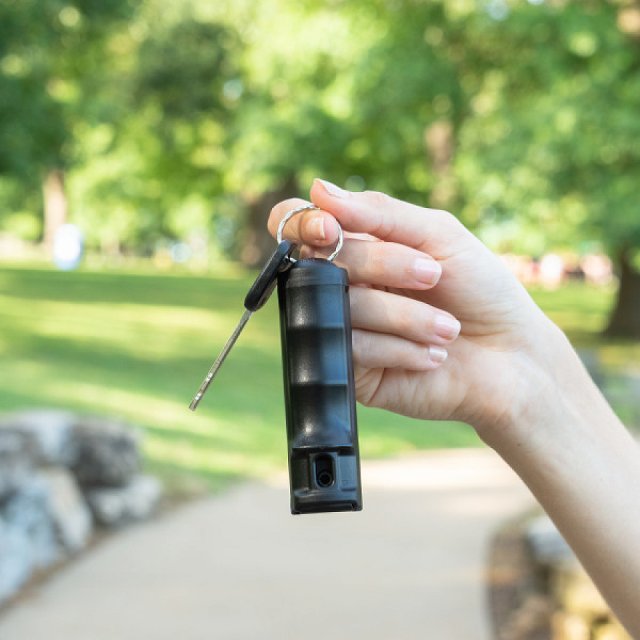【美國沙豹】膠-防誤觸蓋鑰匙圈型防身噴劑
