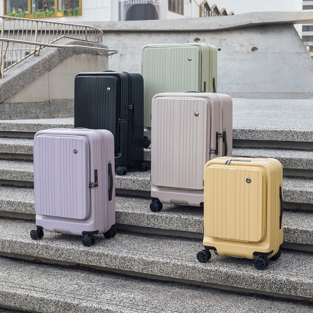 ALLEZ 奧莉薇閣 29吋 掀旅箱 II 大容量可擴充100%PC煞車行李箱【芥末黃/春芽綠/芋泥紫/炭墨灰/藕然灰】